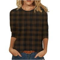 Ženski pulover s printom majica s okruglim vratom s rukavima topovi modna jesenska odjeća majica bluza dukserica