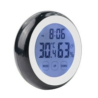 Funkcija digitalnog mjerenja temperature vlage i vremena zidni sat s osvjetljenjem za spavaću sobu
