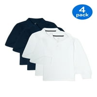 Školska uniforma za dječake, Polo majica s dugim rukavima, set za dječake, veličine 4-18