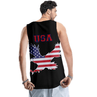 Ženska majica s američkom zastavom, domoljubna košulja, majica bez rukava s printom američke zastave, zvijezde